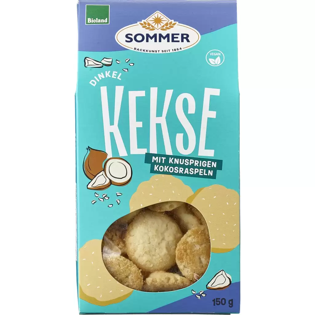 Biscuiti si napolitane - Biscuiti vegani cu nuca de cocos, eco 150g