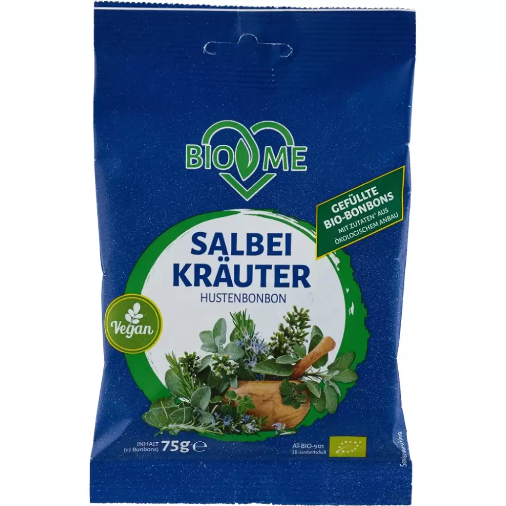Dulciuri - Bomboane cu salvie, eco 75g
