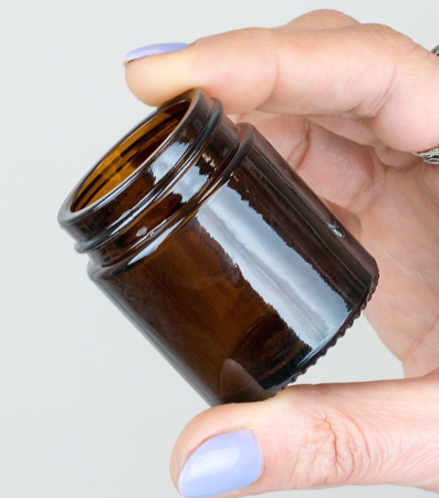 Materiale  - Borcan de sticlă Ambra 30 ml