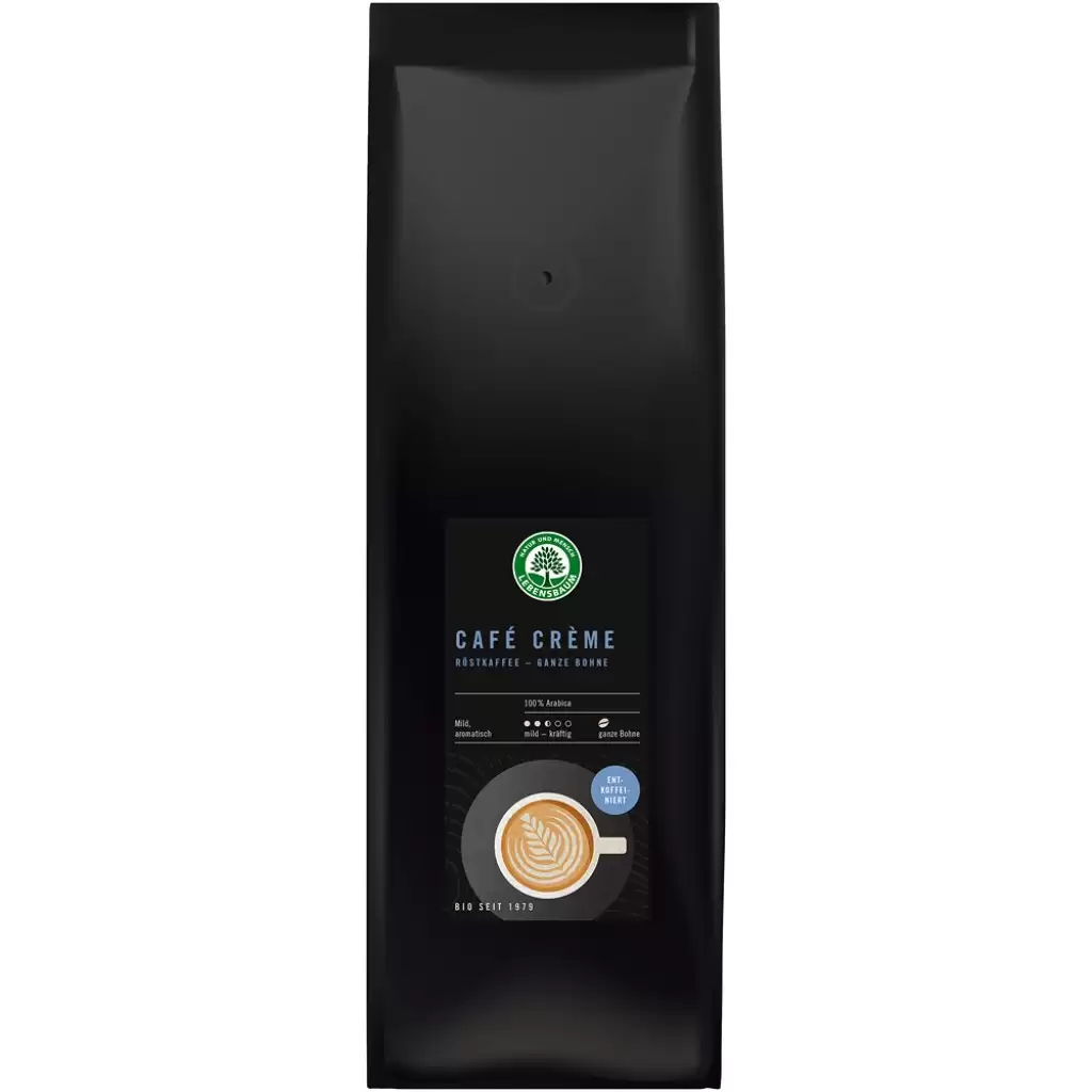 Cafea - Cafea boabe Crema decofeinizata, eco 500g