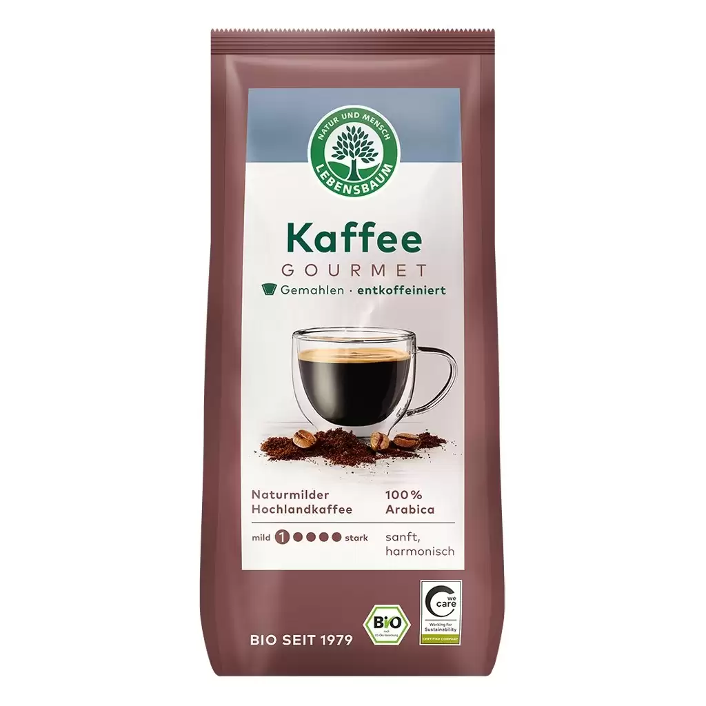 Cafea - Cafea macinata Gourmet decofeinizata, eco 250g
