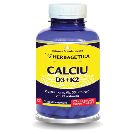 Extracte - Calciu +D3 cu Vit K2 120 capsule