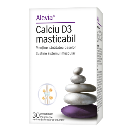 Suplimente - Calciu D3 masticabil 30 comprimate