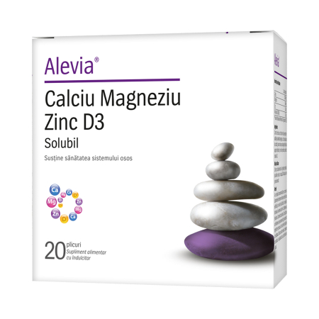 Suplimente - Calciu Magneziu Zinc D3 Solubil 20 plicuri