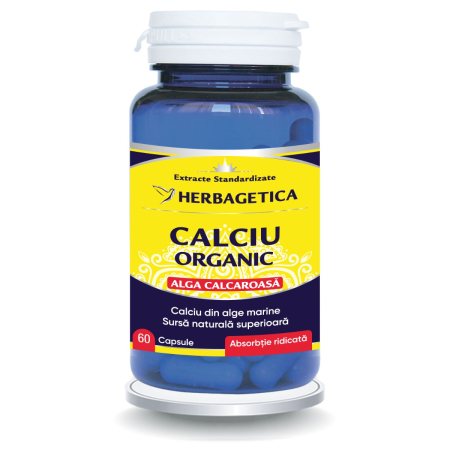 Extracte - Calciu Organic Alga Calcaroasa 60 capsule