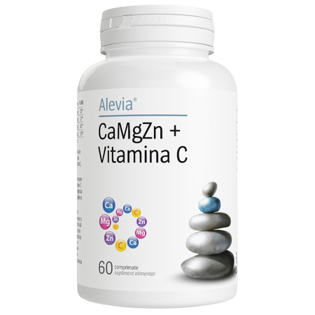 Suplimente - CaMgZn + Vitamina C 60 comprimate