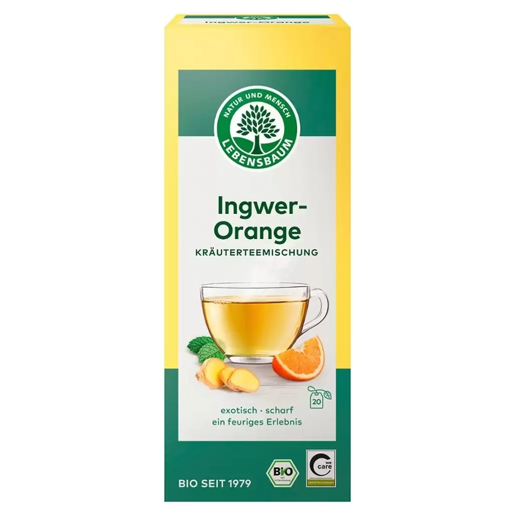 Ceaiuri - Ceai de ghimbir cu portocale 20 plicuri, eco 40g