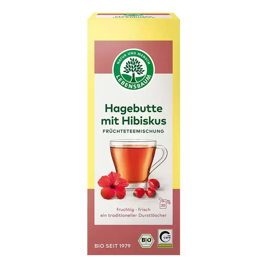 Ceaiuri - Ceai de macese si hibiscus 20 plicuri, eco 50g