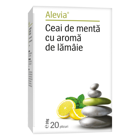 Suplimente - Ceai de mentă cu aromă de lămâie 20 plicuri