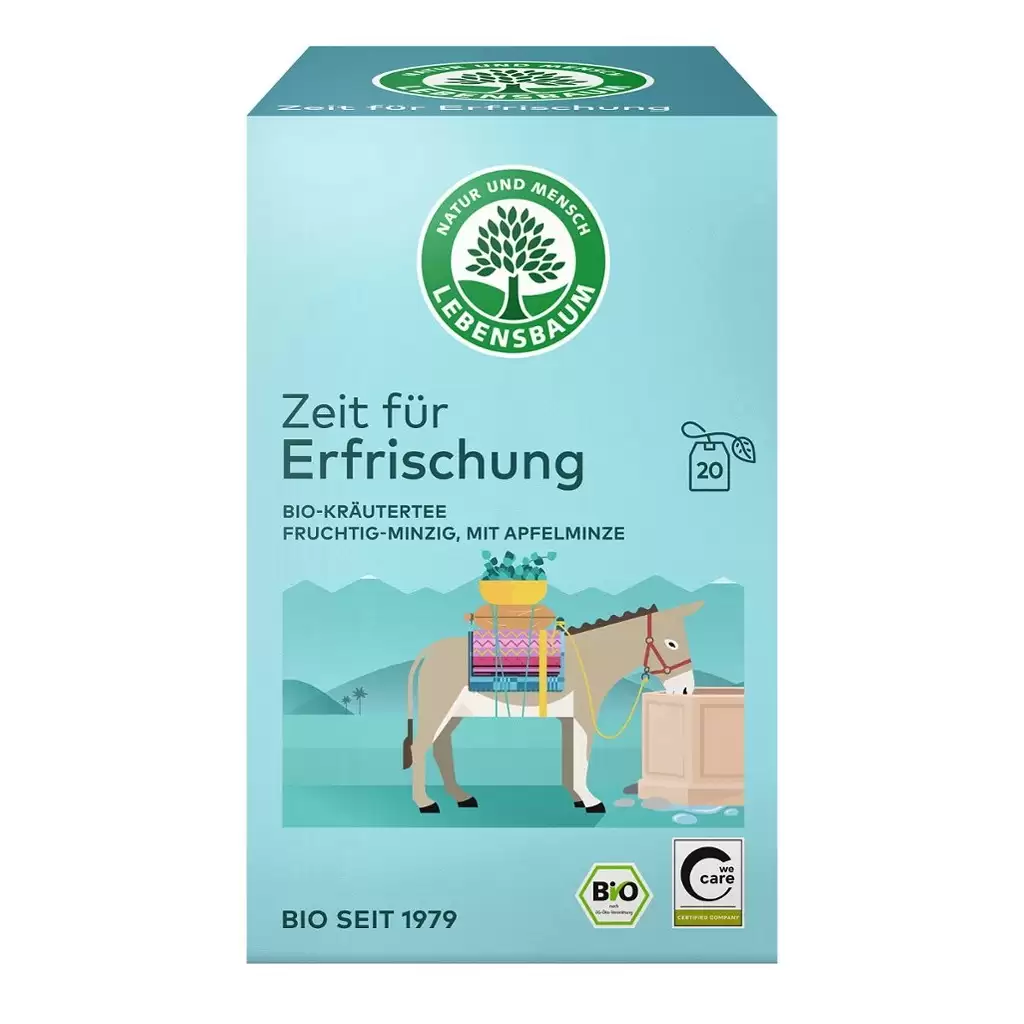 Ceaiuri - Ceai revigorant cu mix de menta 20 plicuri, eco 30g