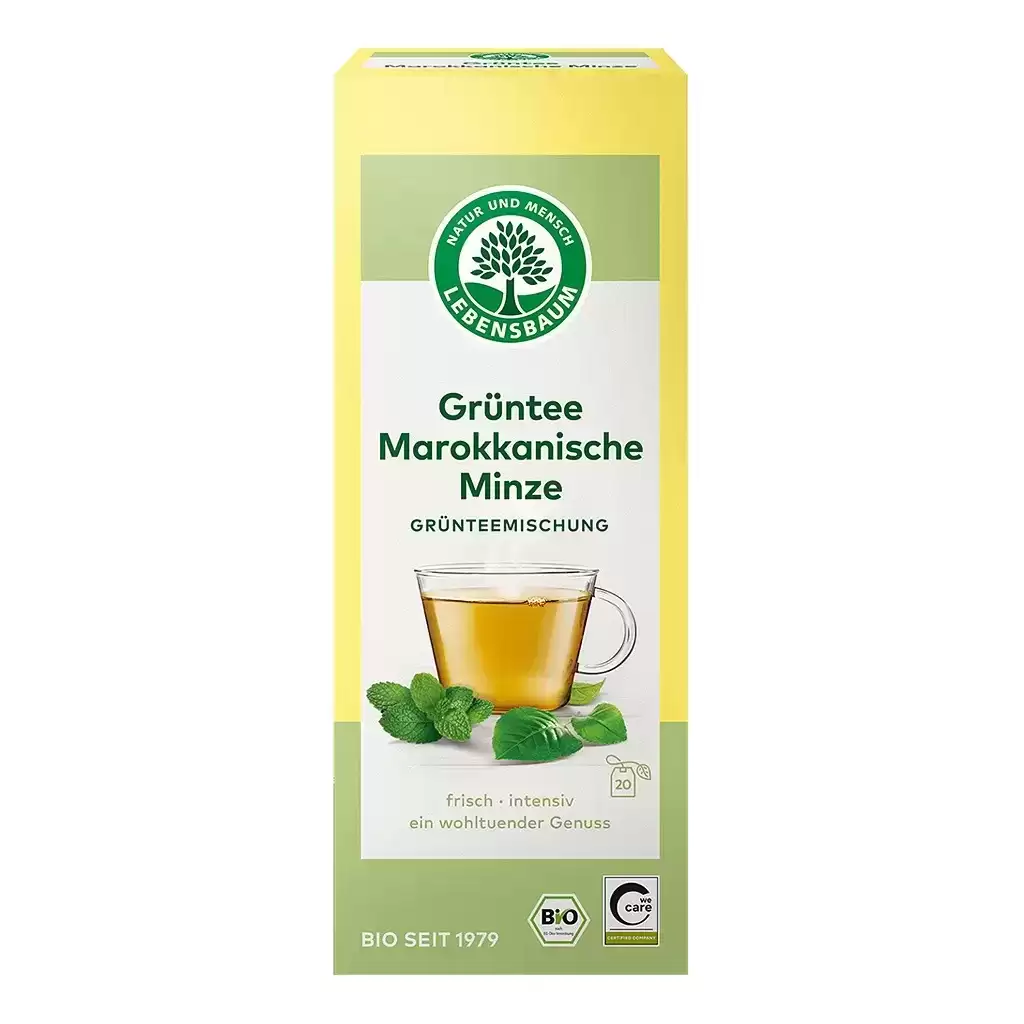 Ceaiuri - Ceai verde cu menta Marocana 20 plicuri, eco 40g
