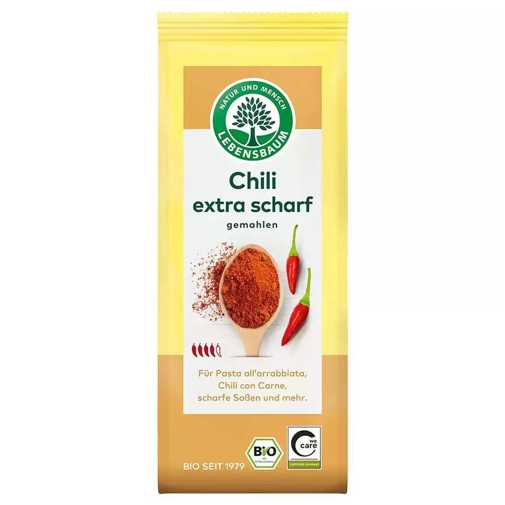 Condimente - Chili macinat foarte iute, eco 50g