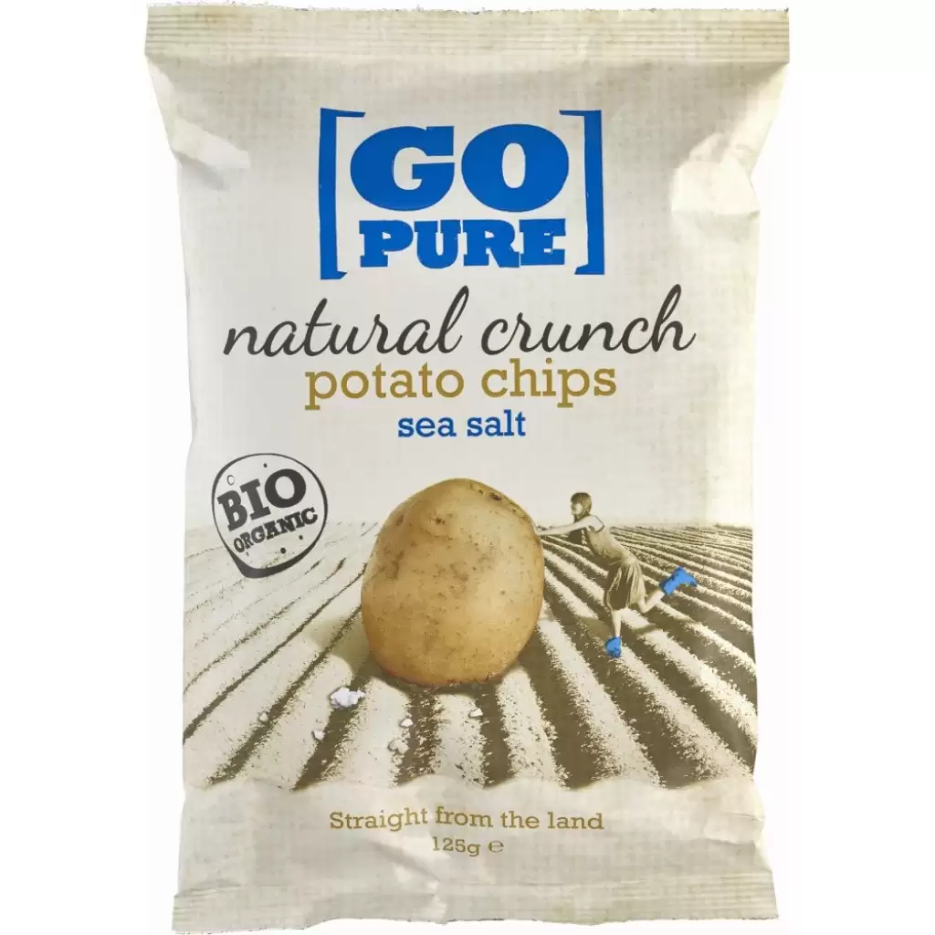 Sticksuri, chipsuri si covrigei - Chipsuri din cartofi cu sare fara gluten, eco 125g