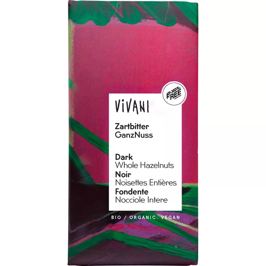 Ciocolata - Ciocolata amaruie cu alune si migdale vegana, eco 100g