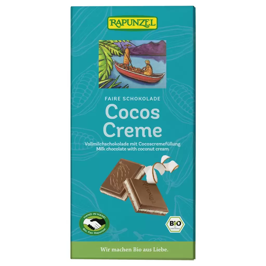 Ciocolata - Ciocolata cu crema de cocos, eco 100g