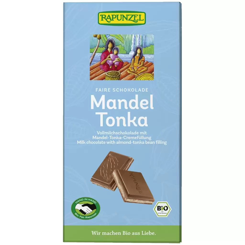 Ciocolata - Ciocolata cu crema de migdale si tonka, eco 100g