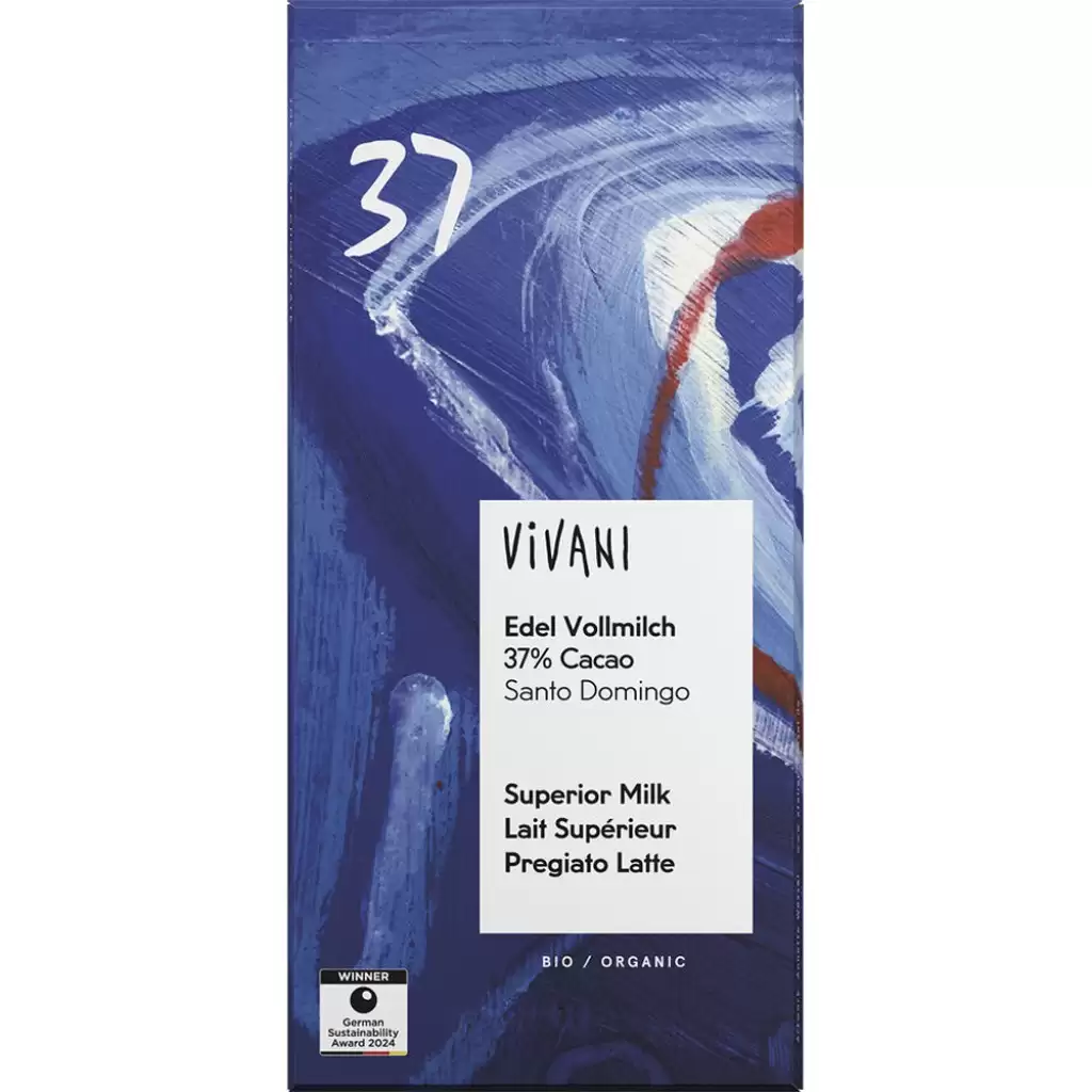 Ciocolata - Ciocolata cu lapte integral si 37% cacao, eco 80g