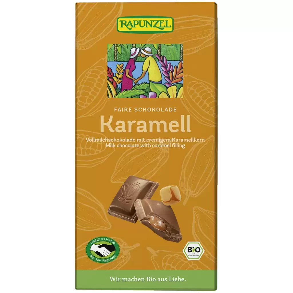Ciocolata - Ciocolata cu lapte si crema de caramel, eco 100g