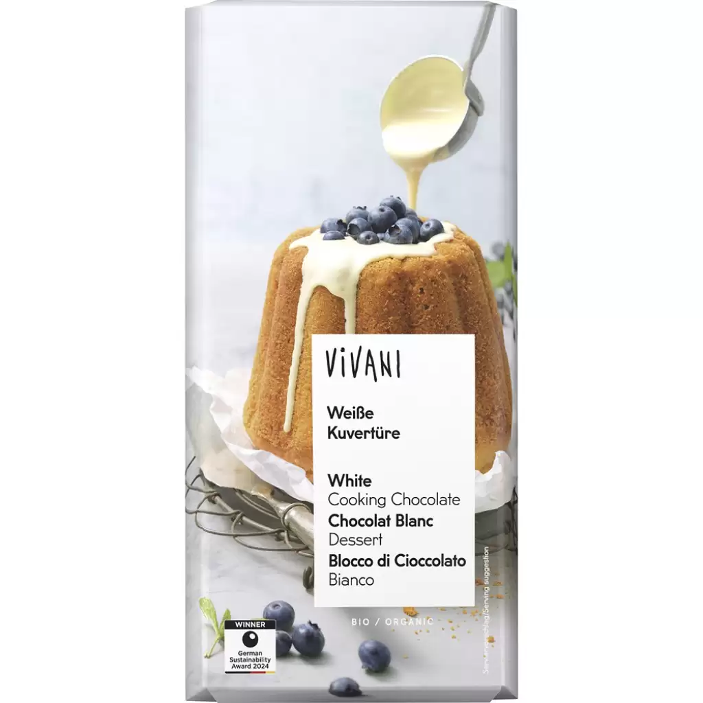 Ciocolata - Ciocolata cuvertura alba, eco 150g