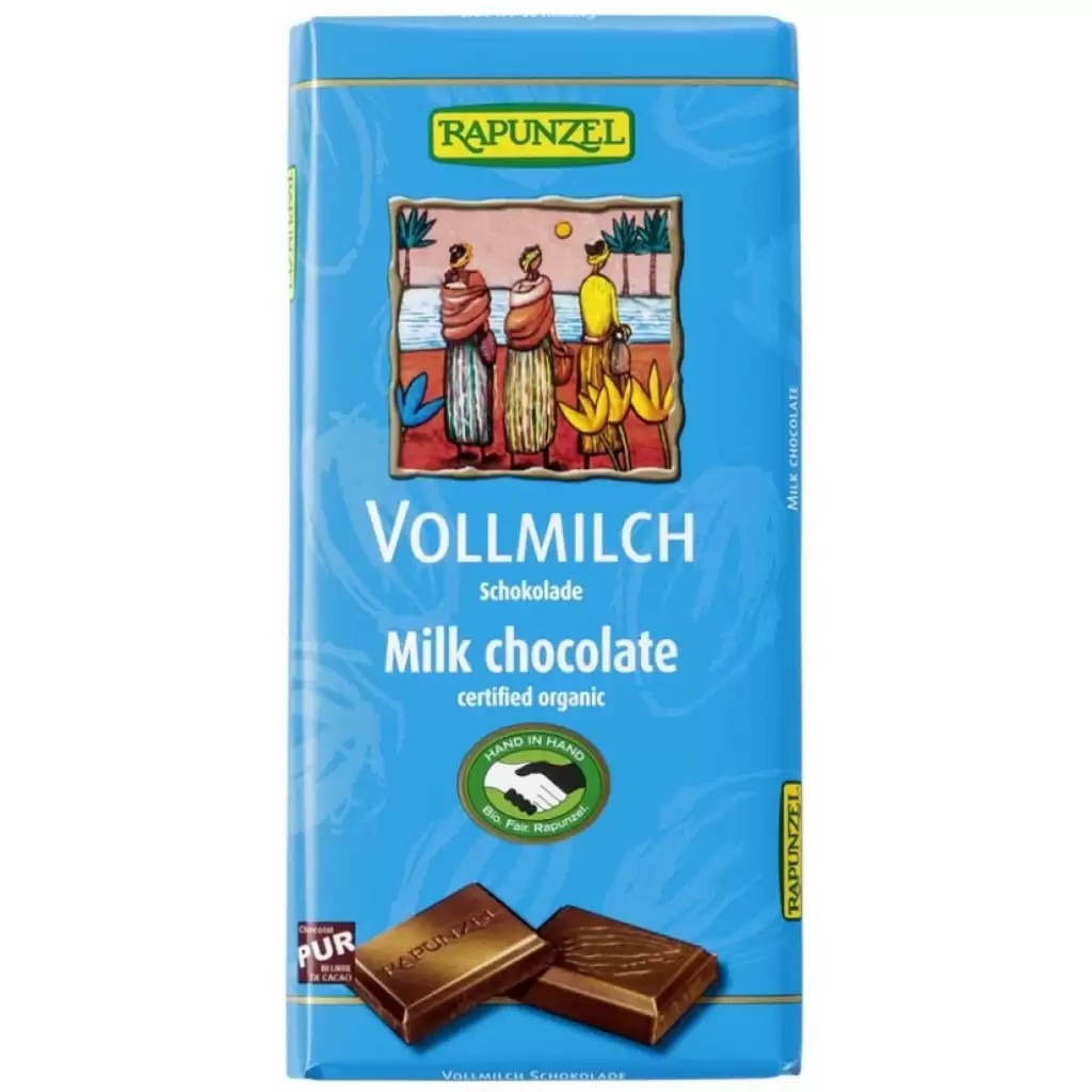 Ciocolata - Ciocolata din lapte integral, eco 100g