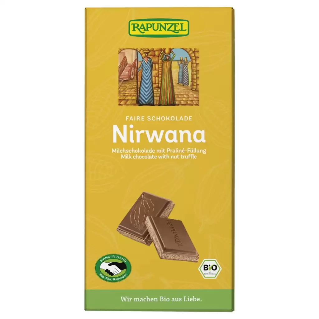 Ciocolata - Ciocolata Nirwana cu praline, eco 100g