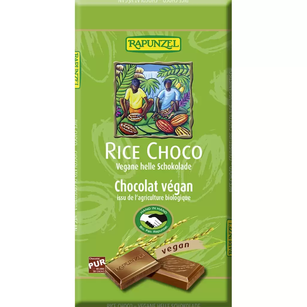 Ciocolata - Ciocolata vegana cu orez, eco 100g