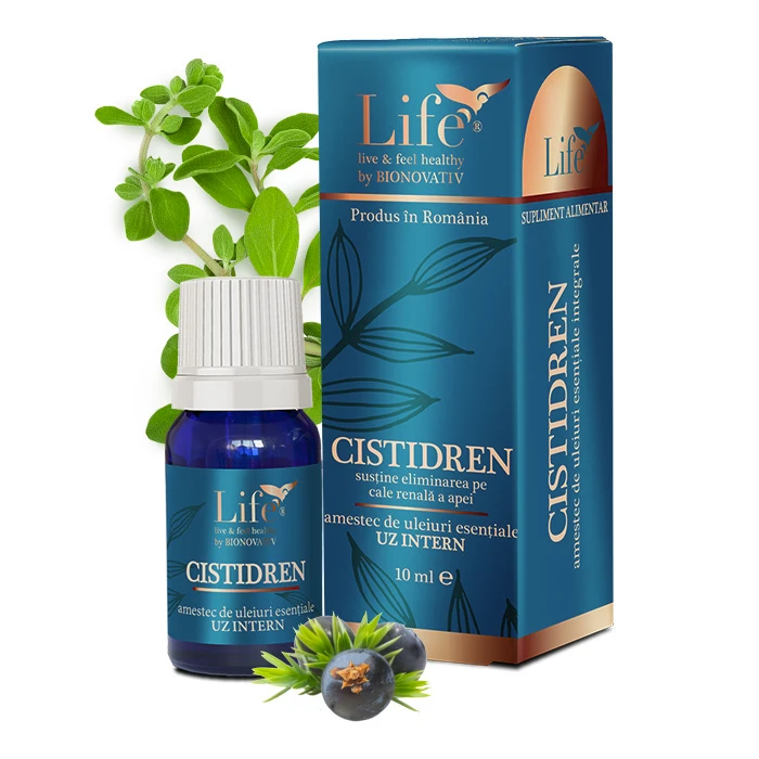 Uleiuri esentiale de uz intern - CISTIDREN - combinație de uleiuri esențiale integrale - 10 ml