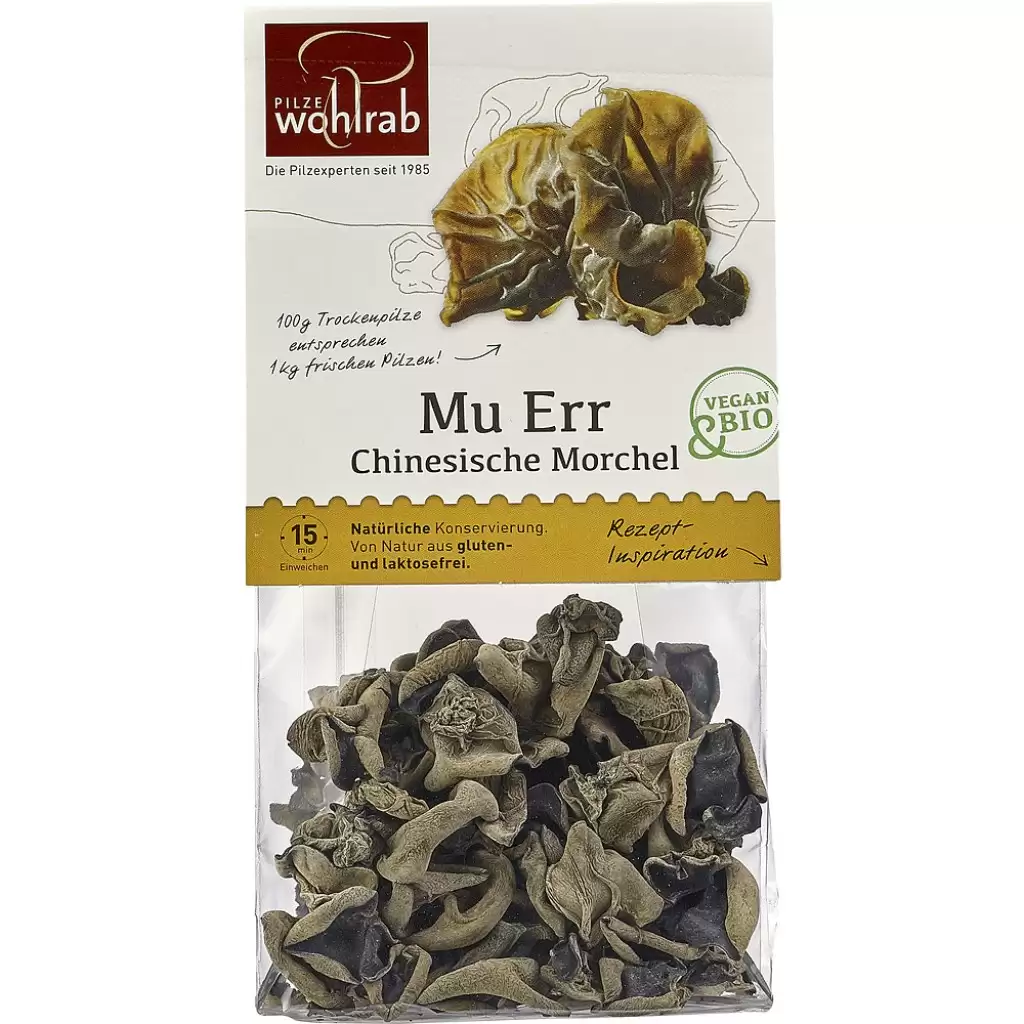 Leguminoase - Ciuperci urechi de lemn deshidratate Mu Err, eco 30g