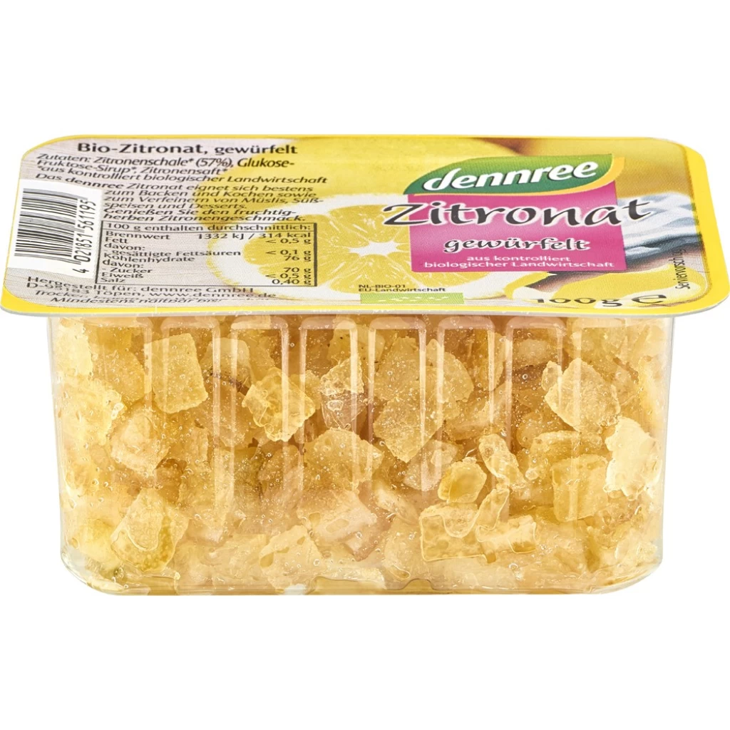 Ingrediente copt - Coaja de lamaie confiata, eco 100g