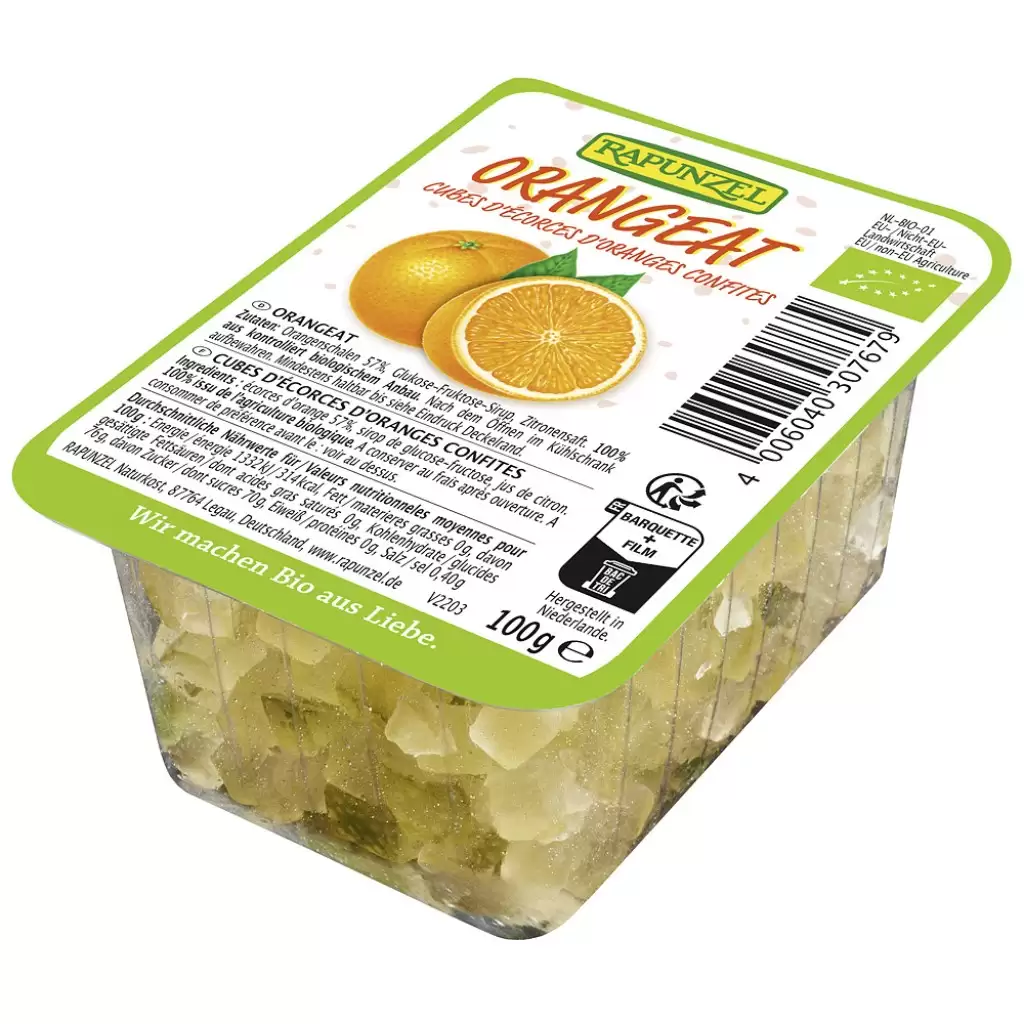Ingrediente copt - Coaja de portocala confiata, eco 100g