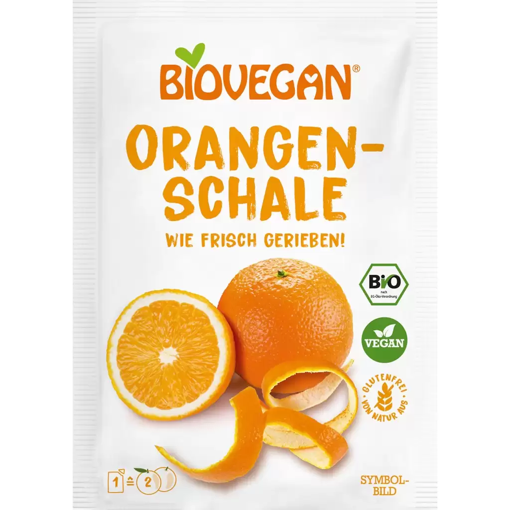 Ingrediente copt - Coaja de portocala rasa nativ fara gluten, eco 9g