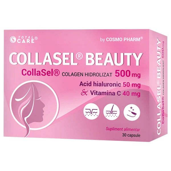 Colagen - COLLASEL® BEAUTY - Colagen Hidrolizat + Acid Hialuronic, Vitamina C