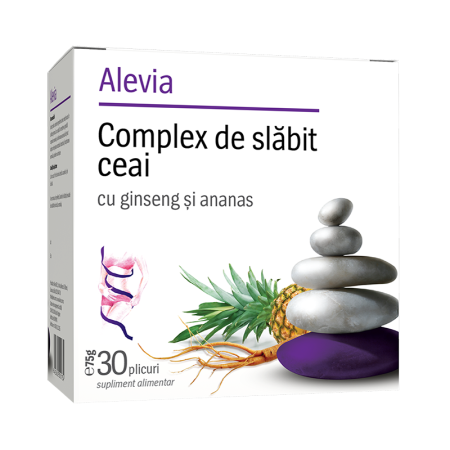 Suplimente - Complex de slăbit ceai cu ginseng și ananas 30 plicuri