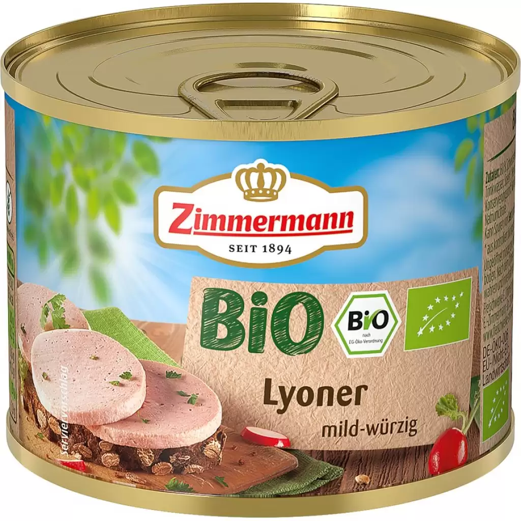 Inlocuitori de carne - Conserva cu carne Lyoner fara gluten, eco 200g
