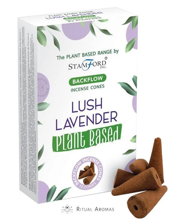 Conuri parfumate backflow Lush Lavander 12buc, Stamford