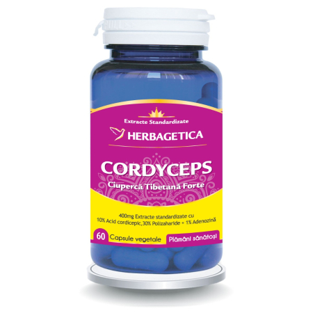 Extracte - Cordyceps Ciuperca Tibetana Forte 60 capsule