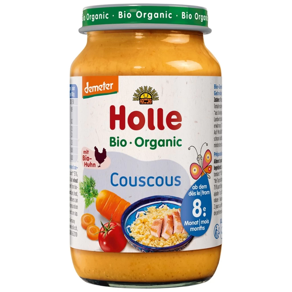 Piure bebelusi - Cous cous cu carne de pui pentru copii 8 luni, eco 220g