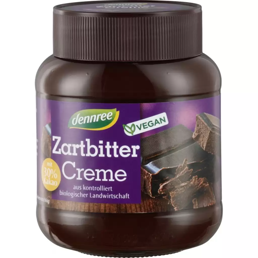 Creme bio din nuci si alune - Crema de ciocolata amaruie vegana, eco 400g