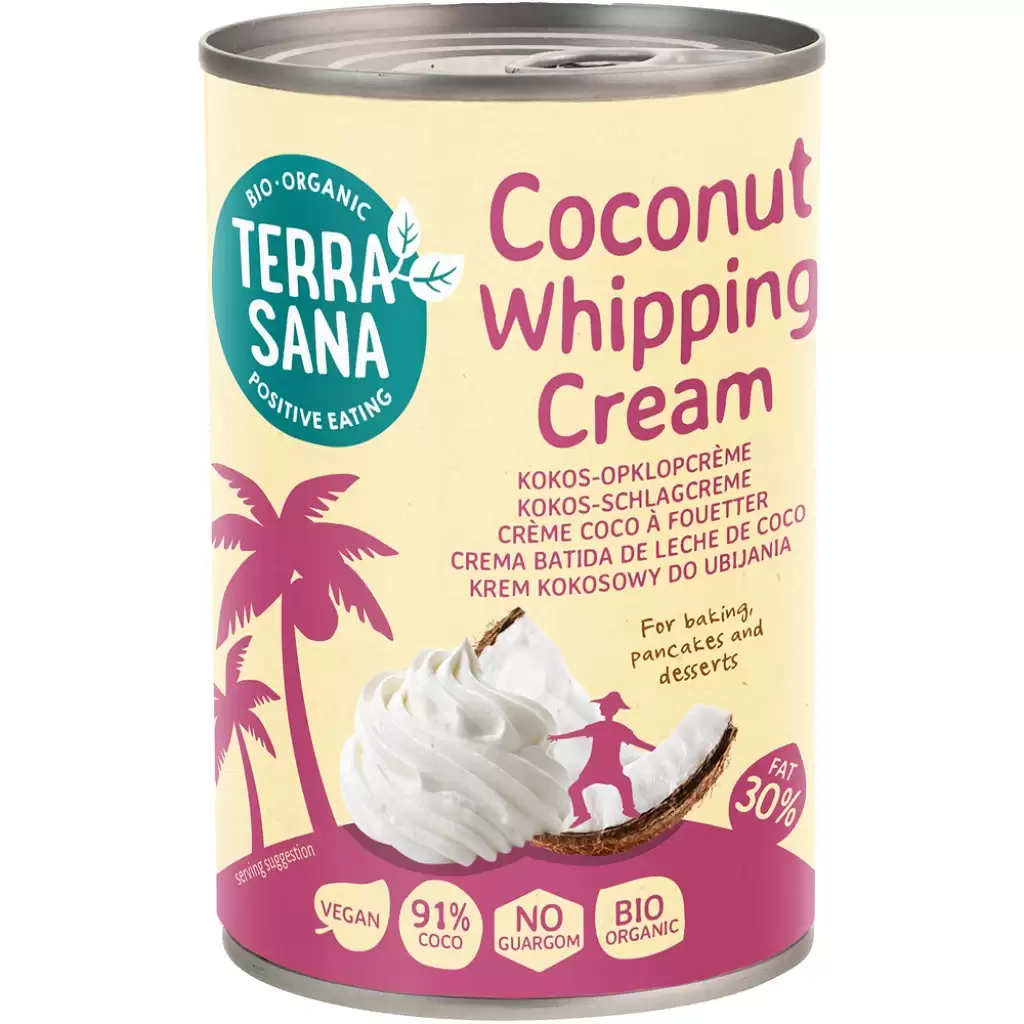 Ingrediente copt - Crema de cocos pentru frisca vegana, eco 400ml