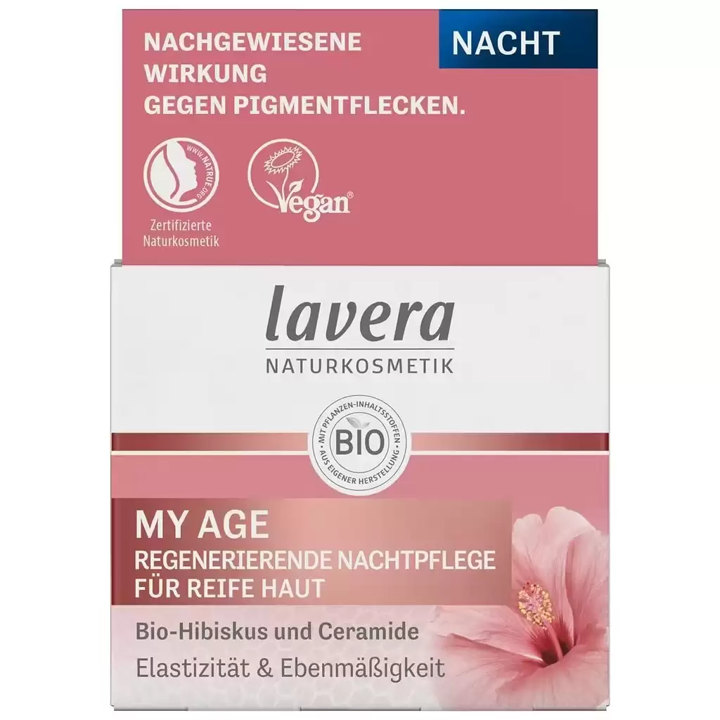 Ingrijire Ten - Crema de noapte regeneranta My Age cu hibiscus bio si ceramide 50ml