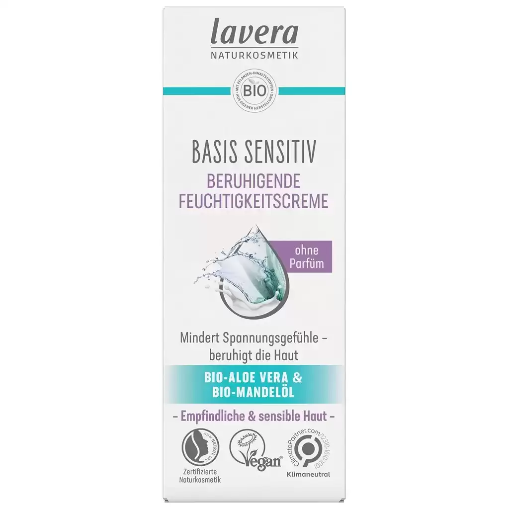 Ingrijire Ten - Crema sensitiv hidratanta si calmanta cu aloe vera bio si ulei de migdale bio pentru ten sensibil 50ml