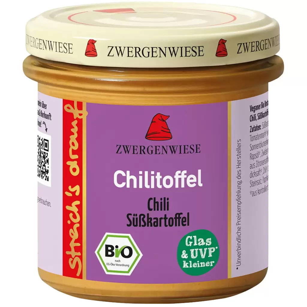 Pateu si creme vegetale - Crema tartinabila cu chili si cartof dulce fara gluten, eco 135g