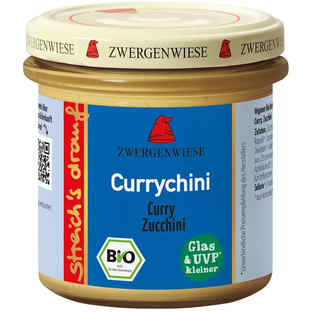Pateu si creme vegetale - Crema tartinabila cu curry si zucchini fara gluten, eco 135g