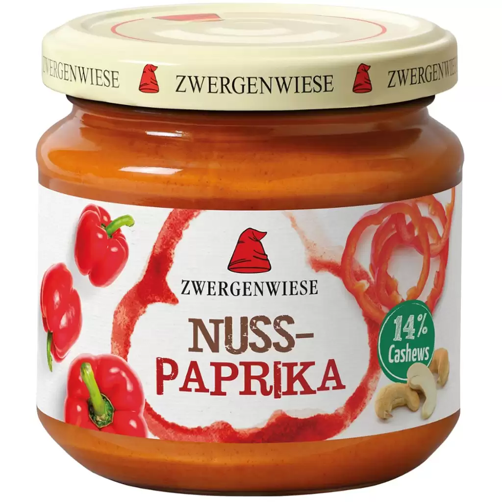 Pateu si creme vegetale - Crema tartinabila cu nuci si ardei fara gluten, eco 200g
