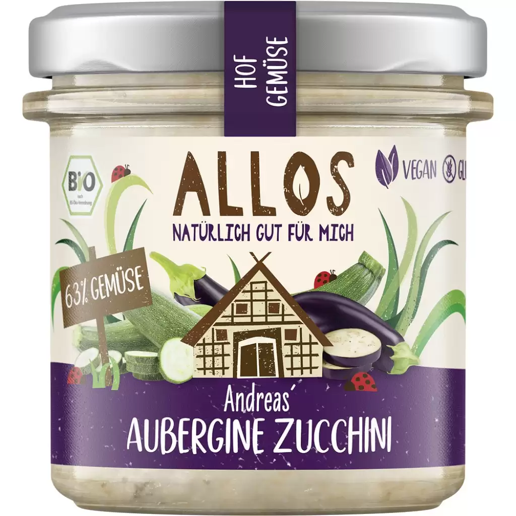 Pateu si creme vegetale - Crema tartinabila cu vinete si zucchini fara gluten, eco 135g