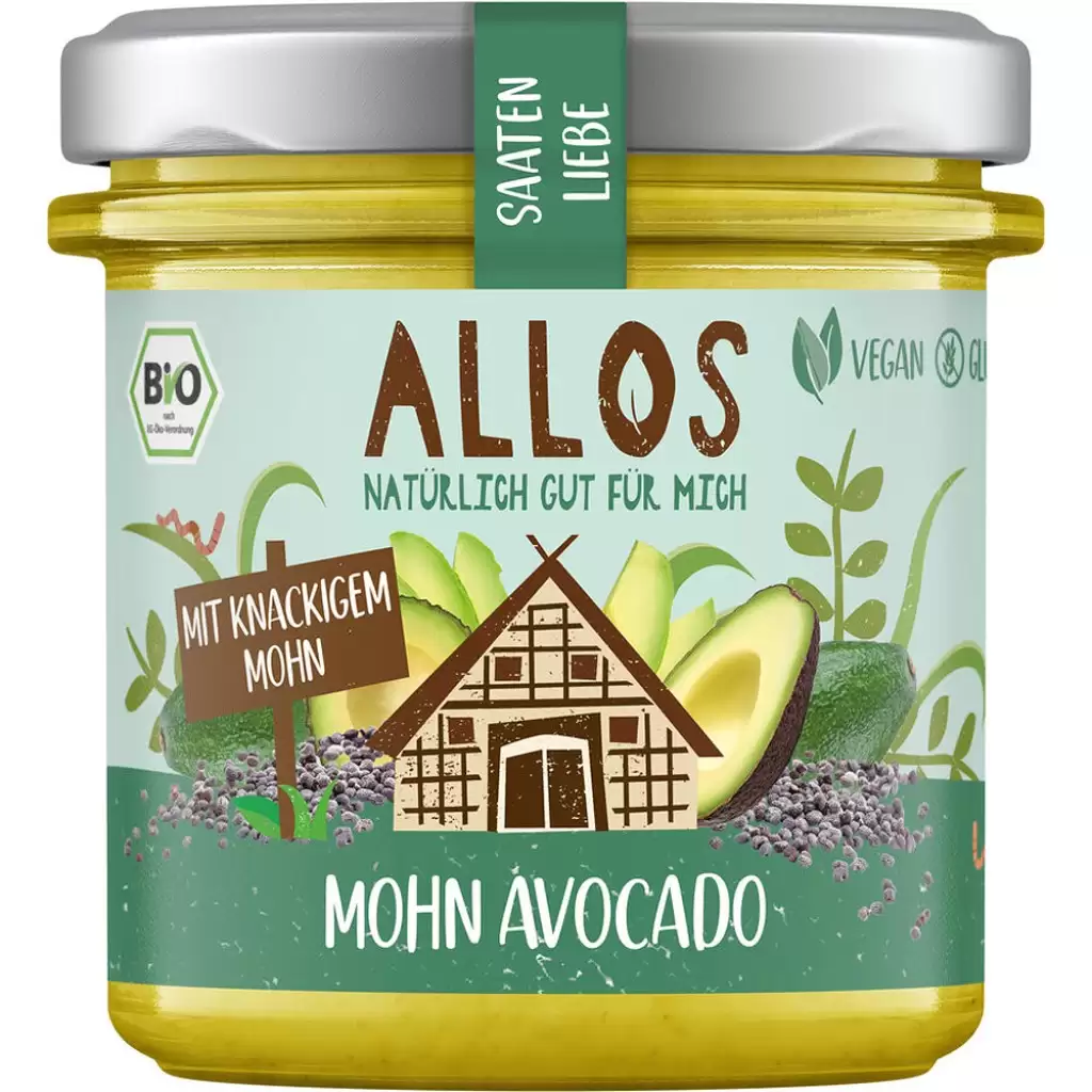 Pateu si creme vegetale - Crema tartinabila din seminte cu mac si avocado fara gluten, eco 135g