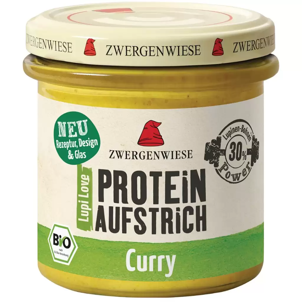 Pateu si creme vegetale - Crema tartinabila proteica cu lupin si curry, eco 135g