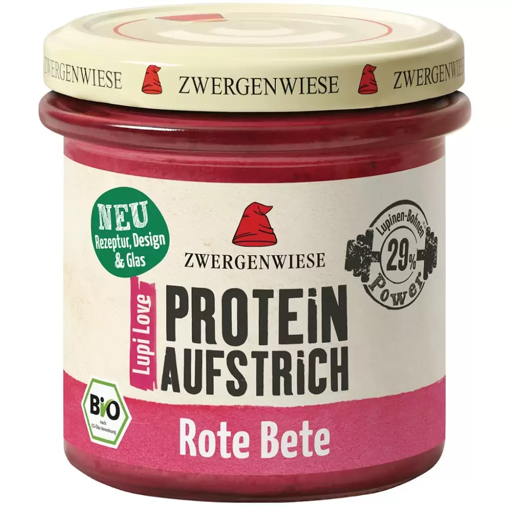 Pateu si creme vegetale - Crema tartinabila proteica cu sfecla rosie, eco 135g