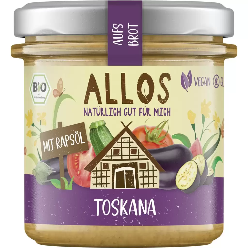 Pateu si creme vegetale - Crema tartinabila Toskana fara gluten, eco 140g