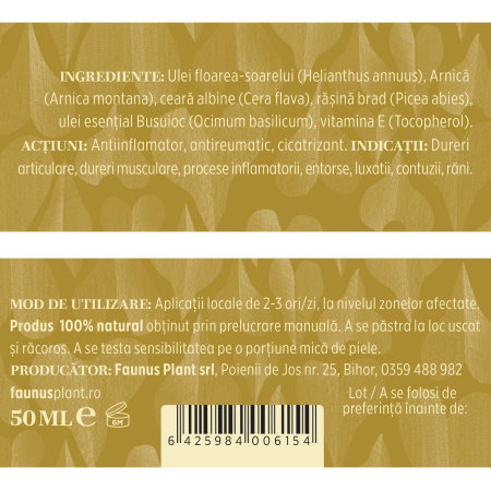 Cremă Tip Balsam Arnică 50ml [4]